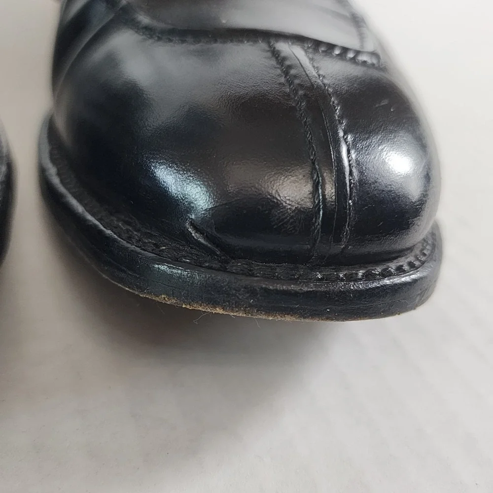ALLEN EDMONDS Hancock 8404 Oxford Dress Shoes Mens 10 Black Split‎ Toe USA Made